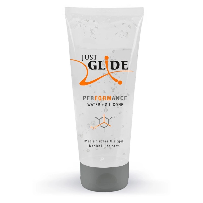 Just Glide Performance - Lubrykant Medyczny Na Bazie Wody I Silikonu 200 ml